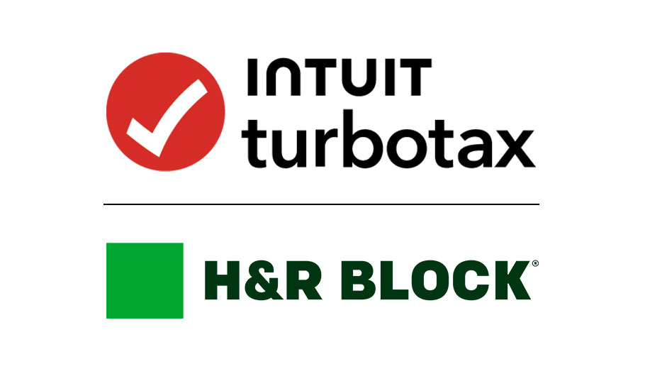 TurboTax and H&R Block Logos
